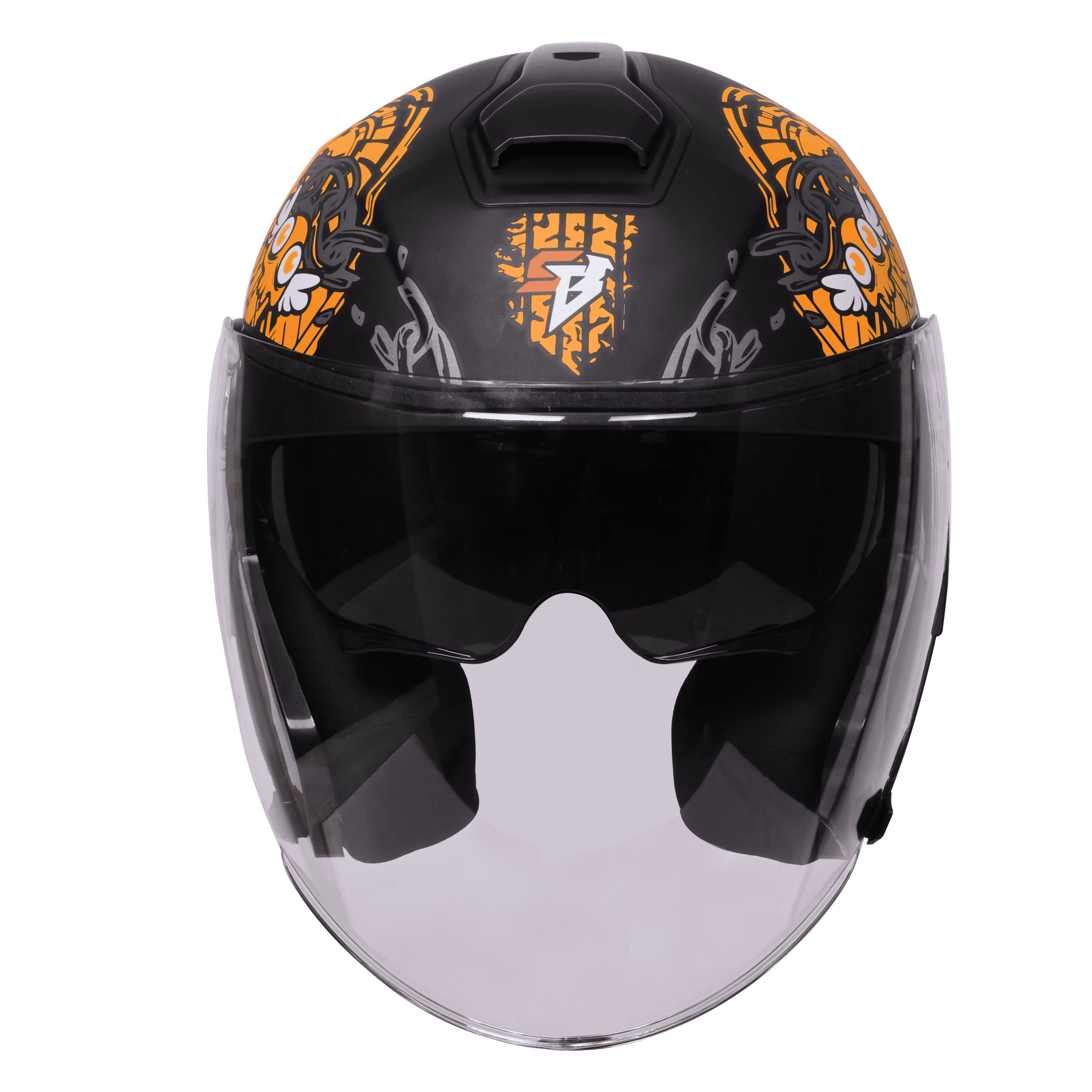 SBA-10 ISS MAD APE GLOSSY BLACK WITH ORANGE